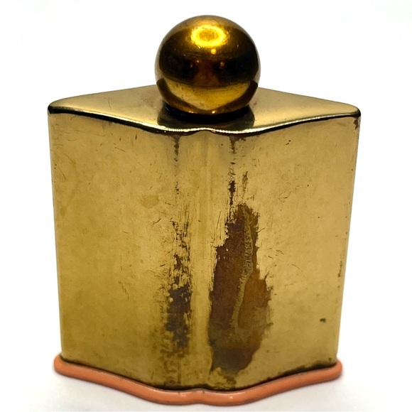 Vintage Coty L’Origan Perfume Bottle Gold Tone Art Deco Vanity Decor - Picture 2 of 8
